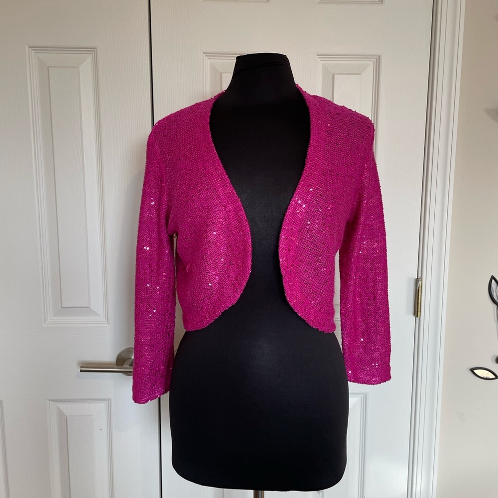 Pink cardigan